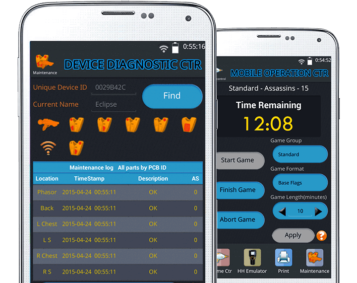 Laser Tag Equipment Diagnostics - zone laser tag products, laser tag software, laser tag system, laser tag equipment, laser tag wholesaler, laser tag manufacturing, zone laser tag, laser tag